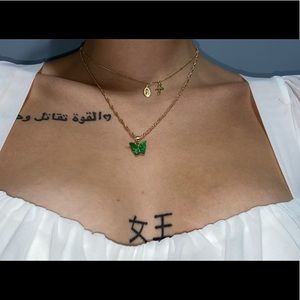 Sweet Butterfly Necklace Acrylic Women’s Jewelry